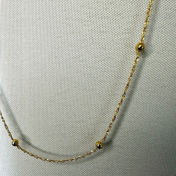 Womens 925 Italy Gold plated Chain Necklace Statement Bib - Picture 2 of 6